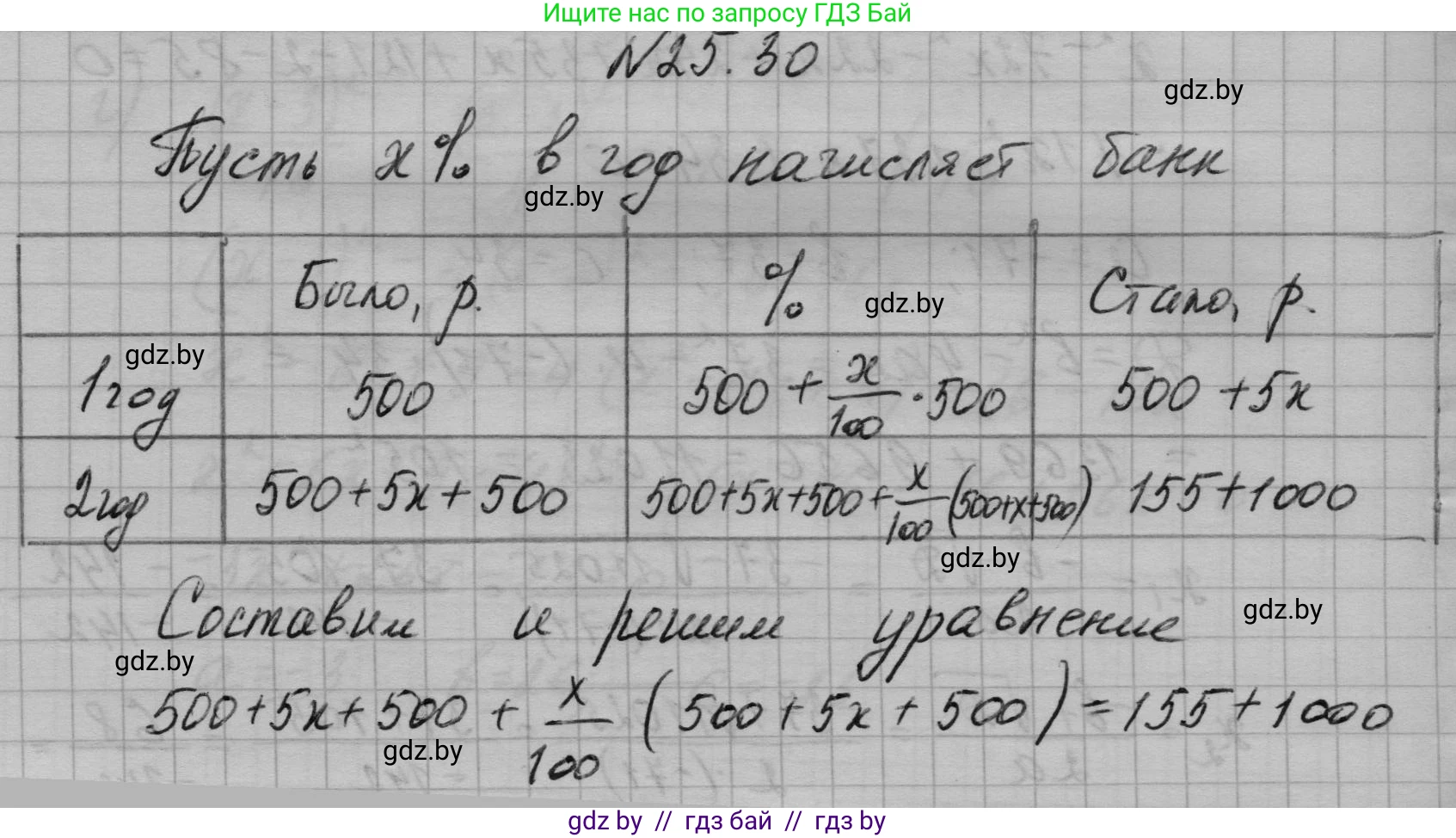 Алгебра, 7-9 класс Сборник задач, авторы: Арефьева Ирина Глебовна, Пирютко Ольга Николаевна, издательство Народная асвета, Минск, 2020, страница 123, номер 25.30, Решение