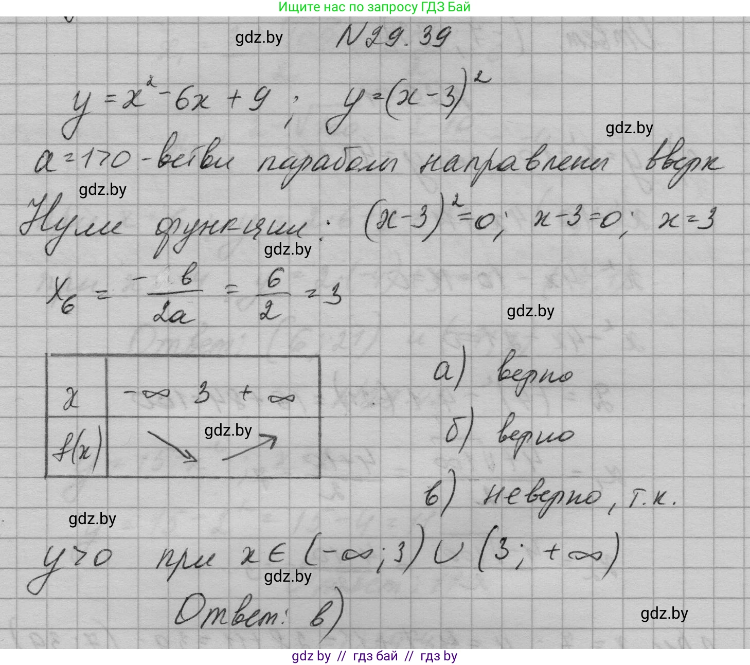 Алгебра, 7-9 класс Сборник задач, авторы: Арефьева Ирина Глебовна, Пирютко Ольга Николаевна, издательство Народная асвета, Минск, 2020, страница 137, номер 29.39, Решение