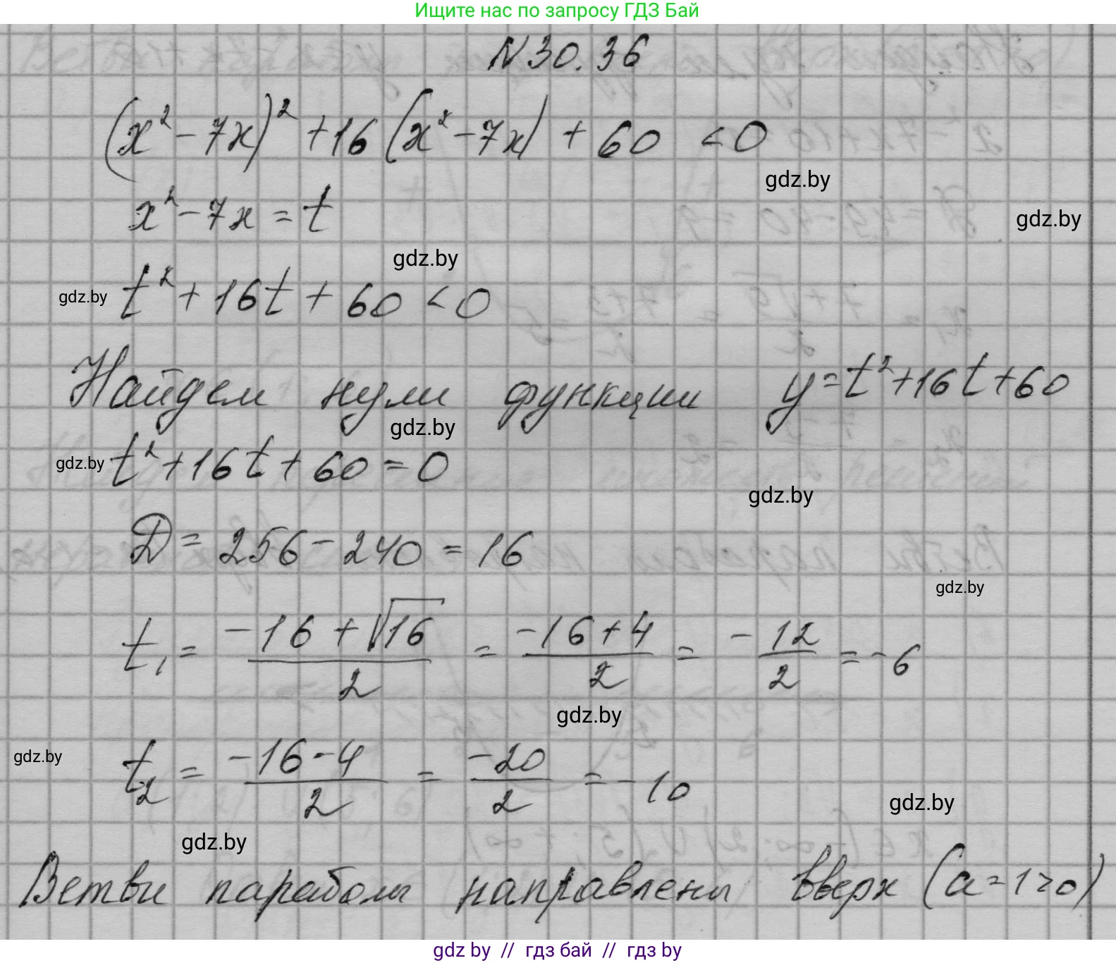Алгебра, 7-9 класс Сборник задач, авторы: Арефьева Ирина Глебовна, Пирютко Ольга Николаевна, издательство Народная асвета, Минск, 2020, страница 146, номер 30.36, Решение