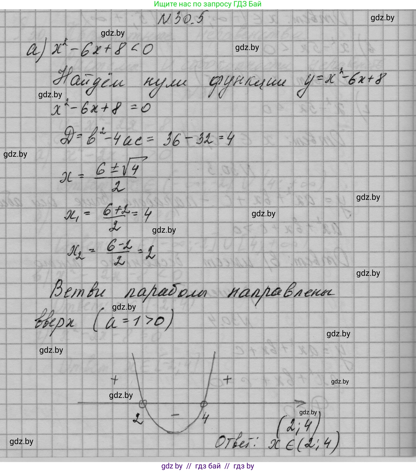Алгебра, 7-9 класс Сборник задач, авторы: Арефьева Ирина Глебовна, Пирютко Ольга Николаевна, издательство Народная асвета, Минск, 2020, страница 141, номер 30.5, Решение
