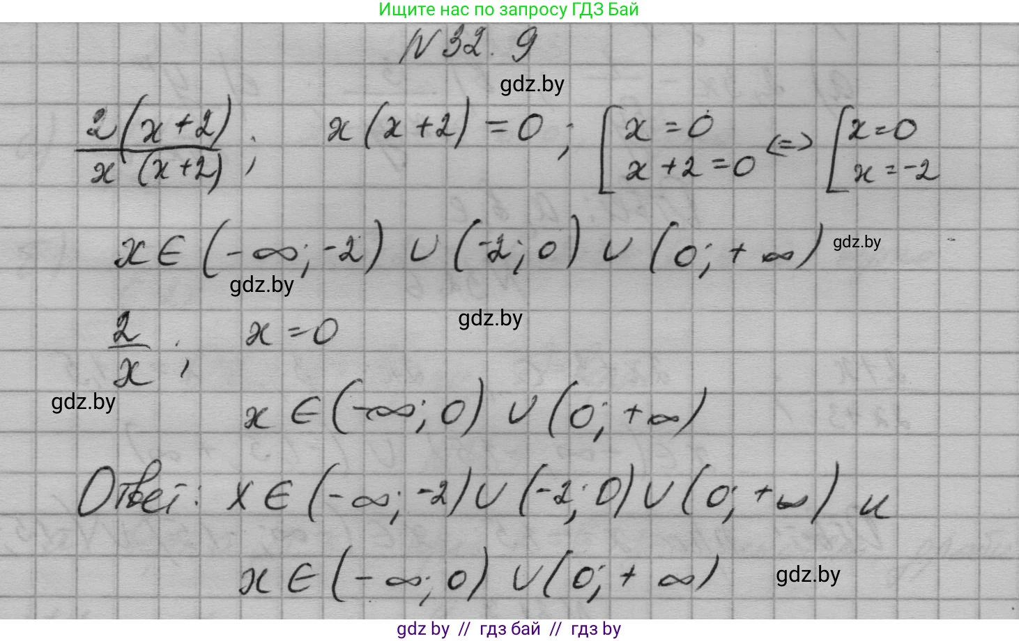 Алгебра, 7-9 класс Сборник задач, авторы: Арефьева Ирина Глебовна, Пирютко Ольга Николаевна, издательство Народная асвета, Минск, 2020, страница 153, номер 32.9, Решение