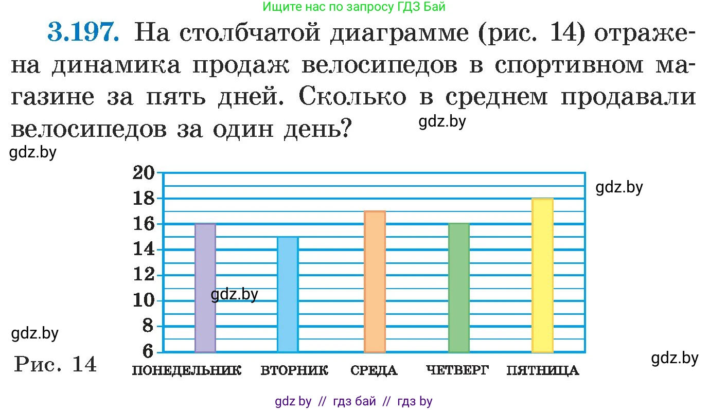 Алгебра, 7 класс Учебник, авторы: Арефьева Ирина Глебовна, Пирютко Ольга Николаевна, издательство Народная асвета, Минск, 2022, зелёного цвета, страница 190, номер 3.197, Условие