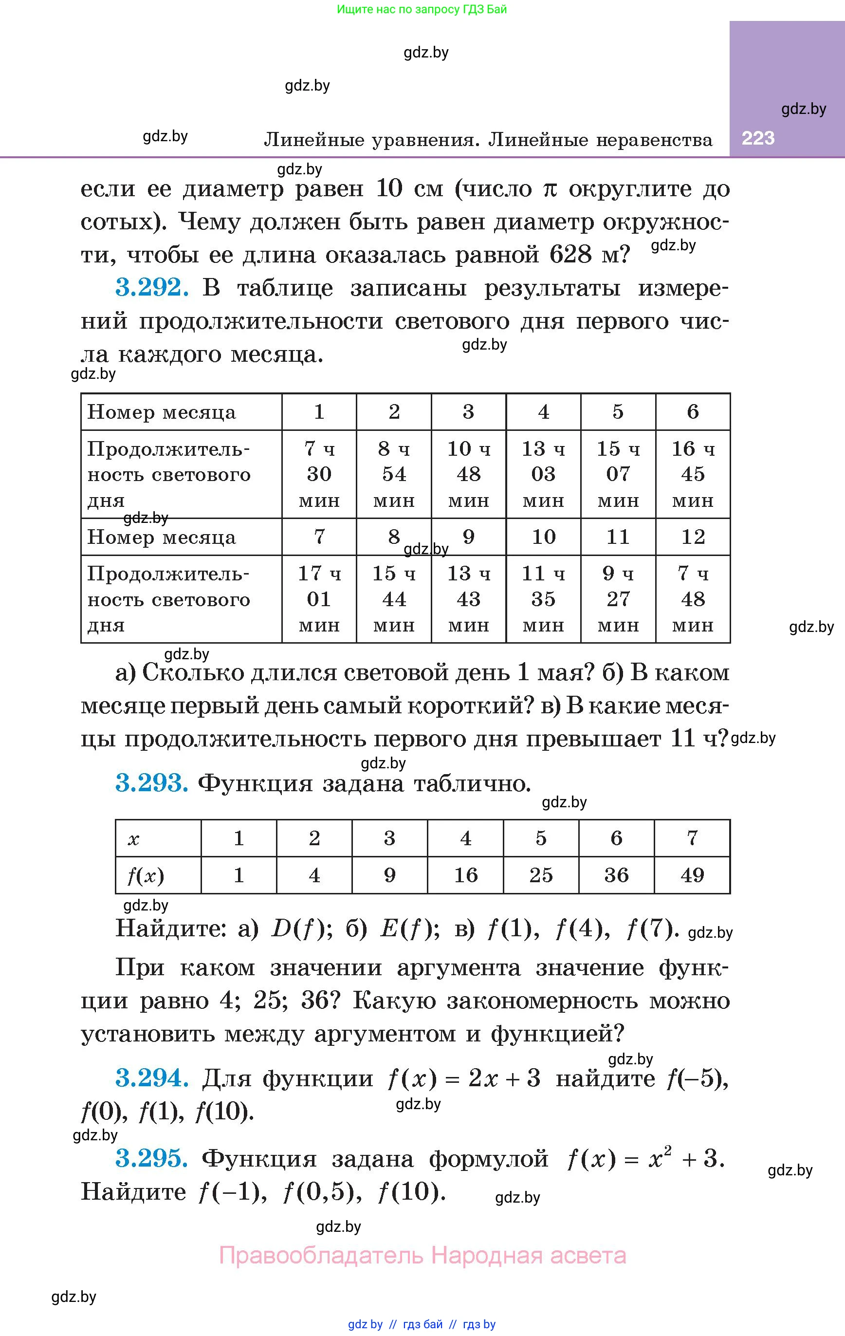 Алгебра, 7 класс Учебник, авторы: Арефьева Ирина Глебовна, Пирютко Ольга Николаевна, издательство Народная асвета, Минск, 2022, зелёного цвета, страница 223