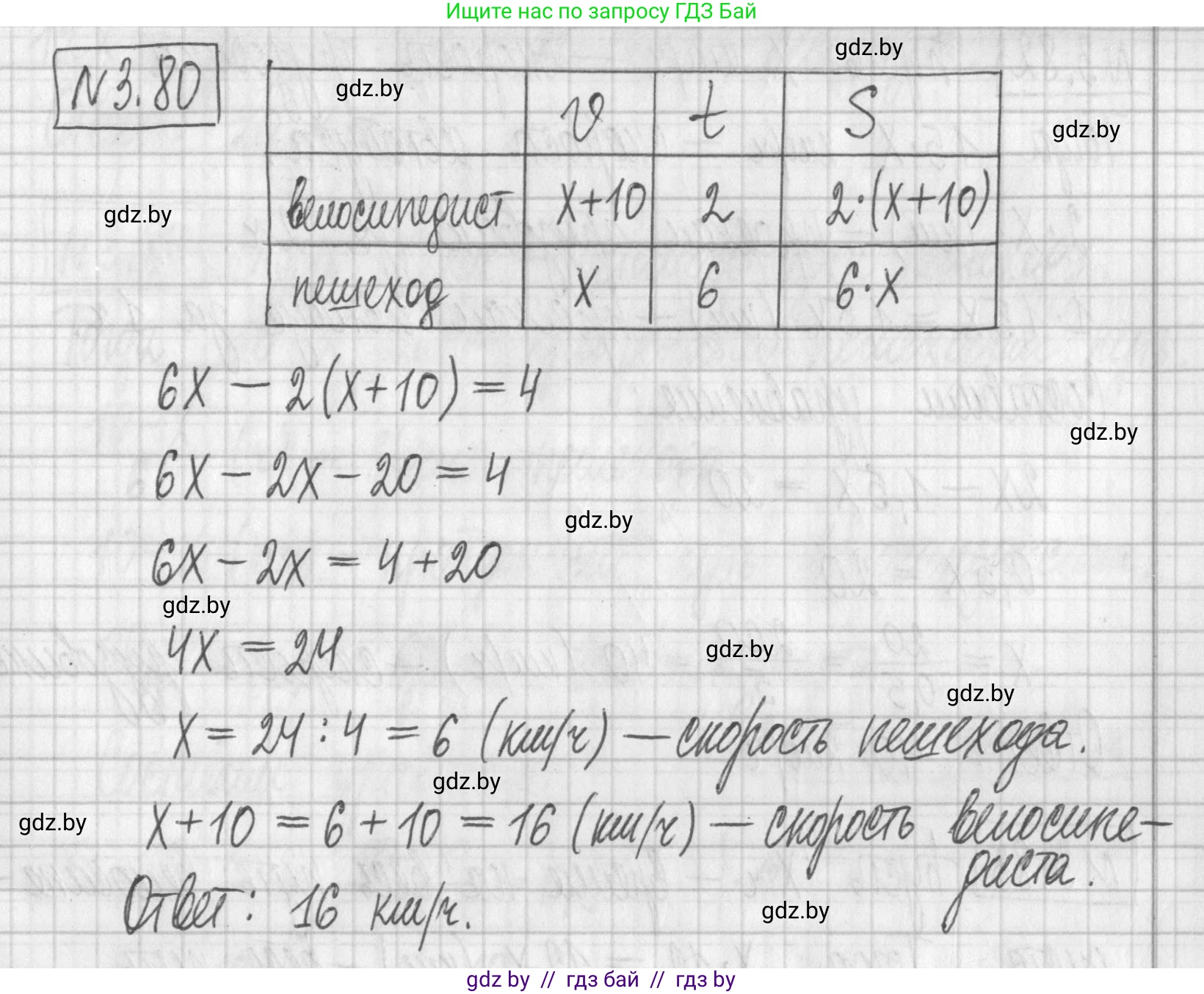 Алгебра, 7 класс Учебник, авторы: Арефьева Ирина Глебовна, Пирютко Ольга Николаевна, издательство Народная асвета, Минск, 2022, зелёного цвета, страница 167, номер 3.80, Решение