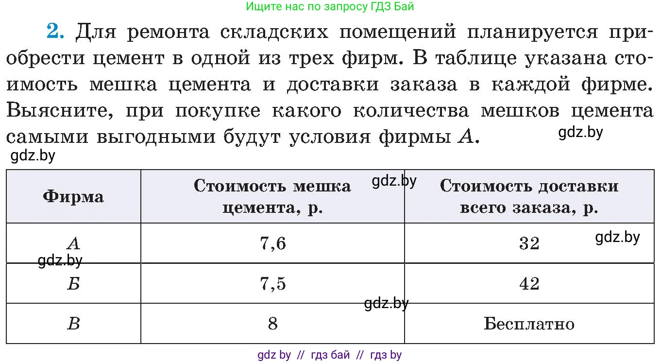Алгебра, 8 класс Учебник, авторы: Арефьева Ирина Глебовна, Пирютко Ольга Николаевна, издательство Адукацыя i выхаванне, Минск, 2024, бирюзового цвета, страница 96, номер 2, Условие