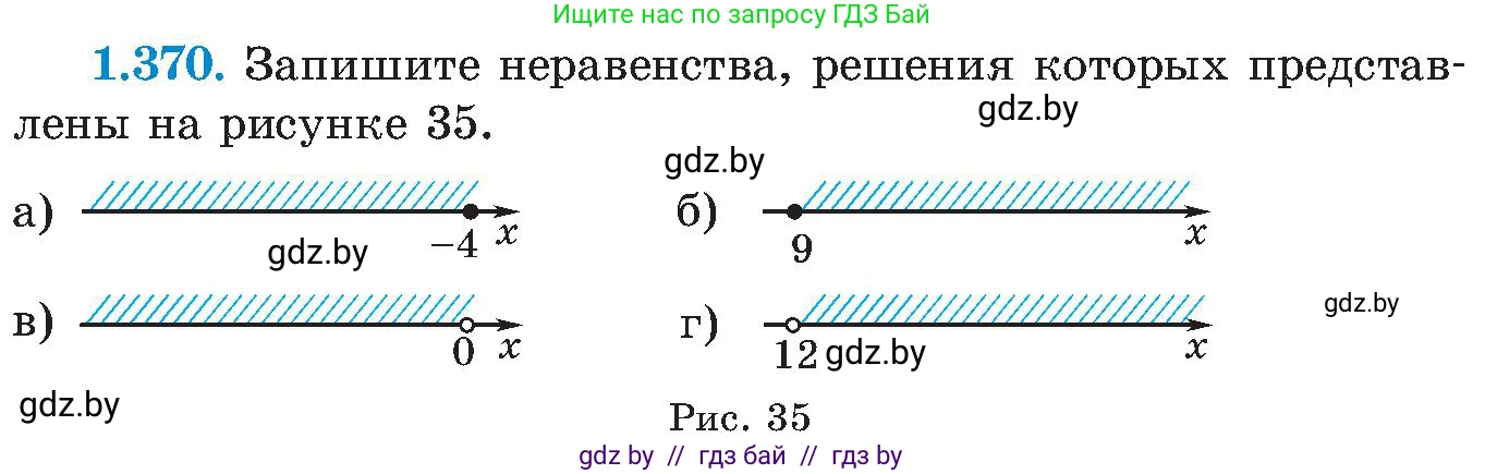 Алгебра, 8 класс Учебник, авторы: Арефьева Ирина Глебовна, Пирютко Ольга Николаевна, издательство Адукацыя i выхаванне, Минск, 2024, бирюзового цвета, страница 90, номер 1.370, Условие