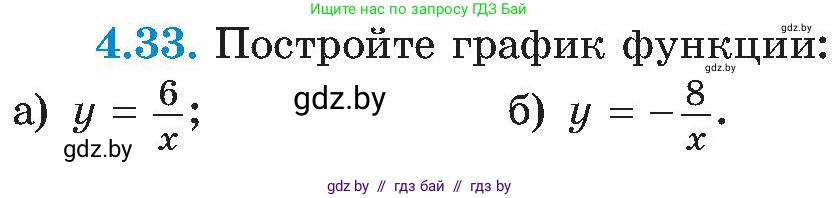 Алгебра, 8 класс Учебник, авторы: Арефьева Ирина Глебовна, Пирютко Ольга Николаевна, издательство Адукацыя i выхаванне, Минск, 2024, бирюзового цвета, страница 224, номер 4.33, Условие