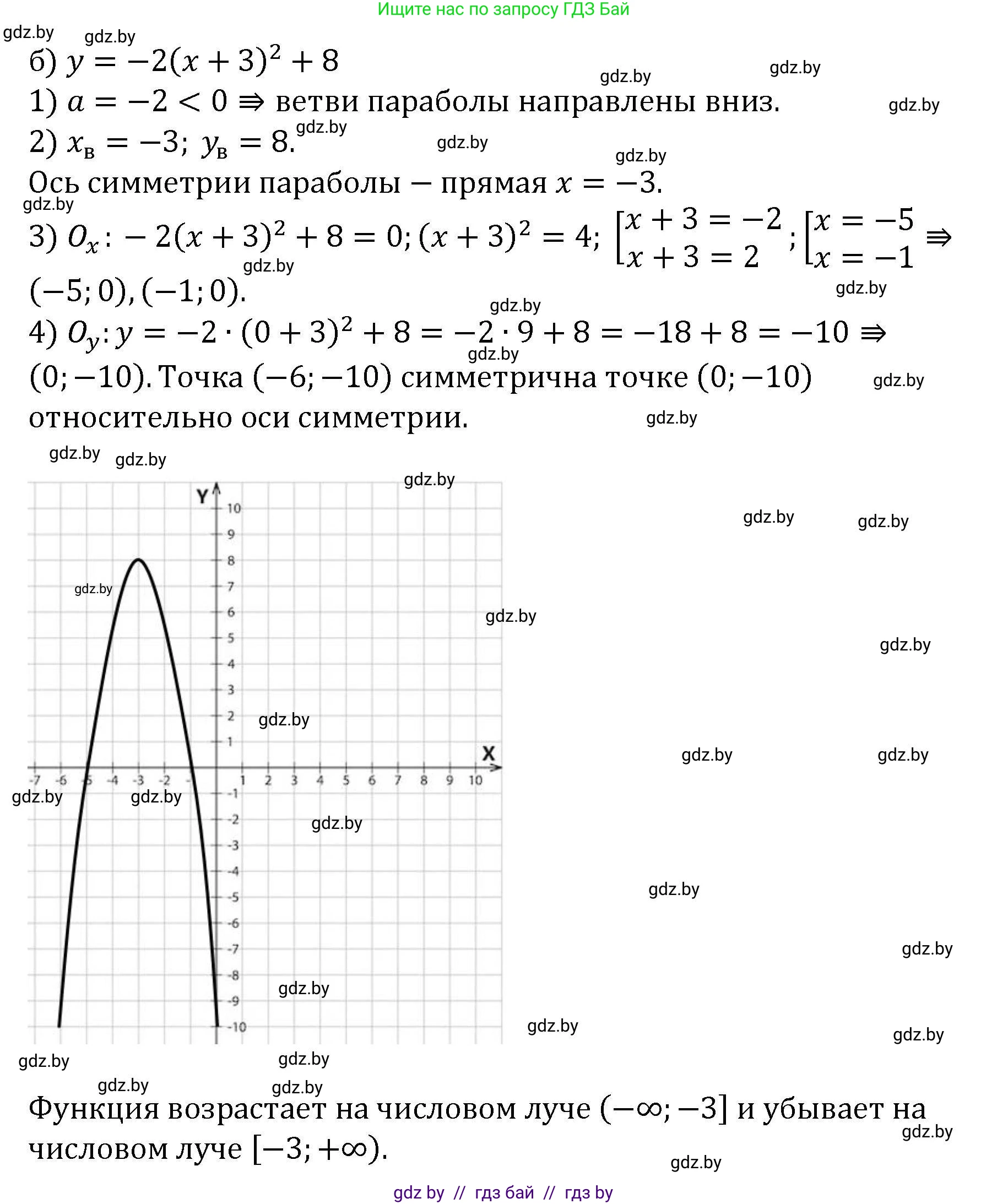 Алгебра, 8 класс Учебник, авторы: Арефьева Ирина Глебовна, Пирютко Ольга Николаевна, издательство Адукацыя i выхаванне, Минск, 2024, бирюзового цвета, страница 188, номер 3.116, Решение (продолжение 2)