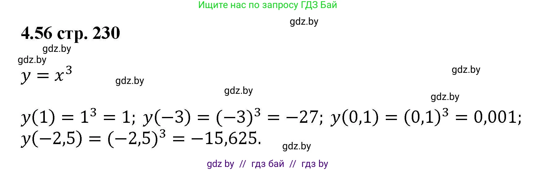 Алгебра, 8 класс Учебник, авторы: Арефьева Ирина Глебовна, Пирютко Ольга Николаевна, издательство Адукацыя i выхаванне, Минск, 2024, бирюзового цвета, страница 230, номер 4.56, Решение