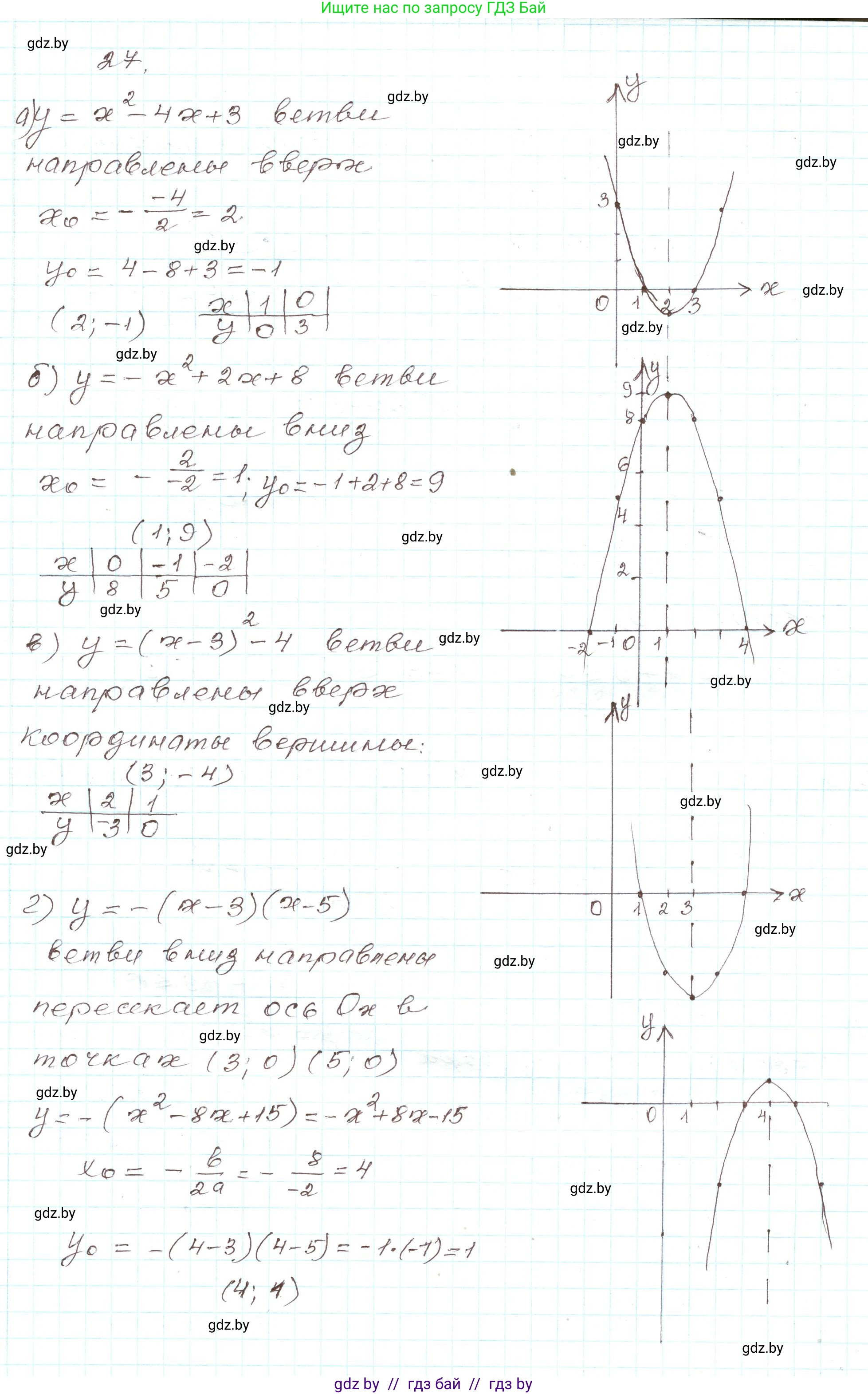 Алгебра, 9 класс Учебник, авторы: Арефьева Ирина Глебовна, Пирютко Ольга Николаевна, издательство Народная асвета, Минск, 2019, голубого цвета, страница 8, номер 27, Решение