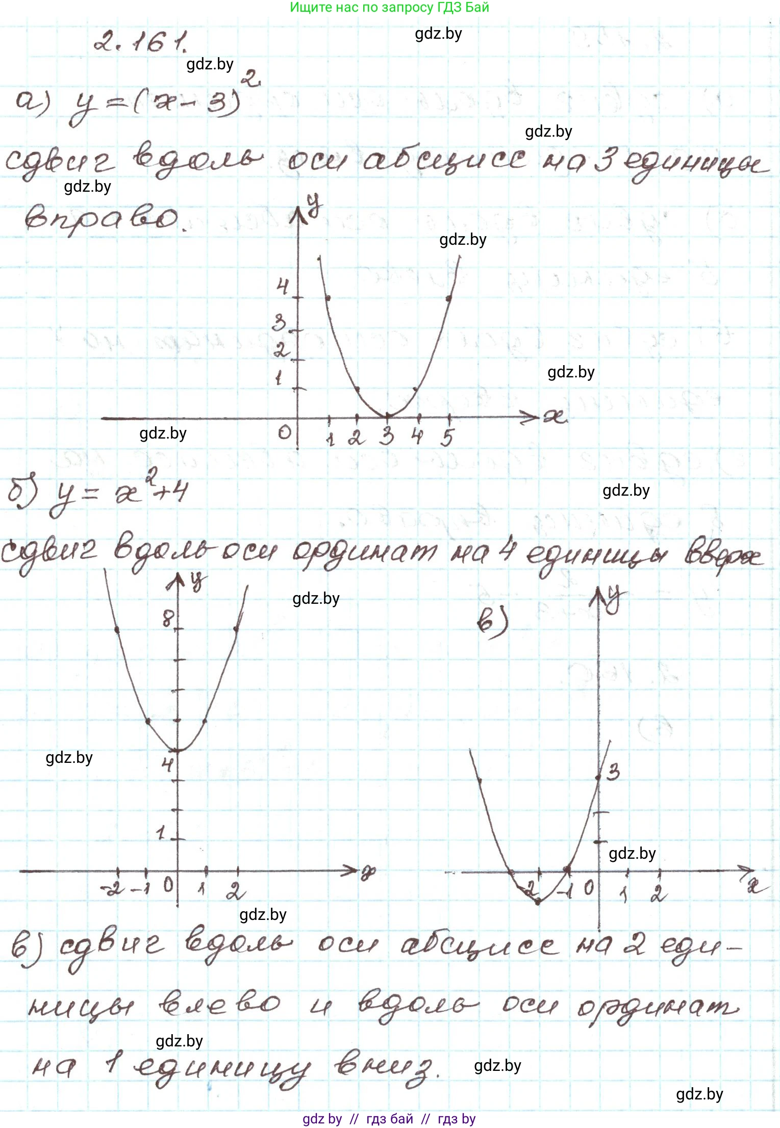 Алгебра, 9 класс Учебник, авторы: Арефьева Ирина Глебовна, Пирютко Ольга Николаевна, издательство Народная асвета, Минск, 2019, голубого цвета, страница 130, номер 2.161, Решение
