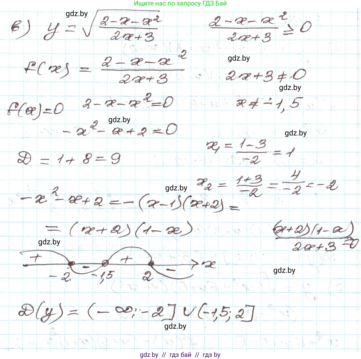 Алгебра, 9 класс Учебник, авторы: Арефьева Ирина Глебовна, Пирютко Ольга Николаевна, издательство Народная асвета, Минск, 2019, голубого цвета, страница 194, номер 3.178, Решение (продолжение 2)