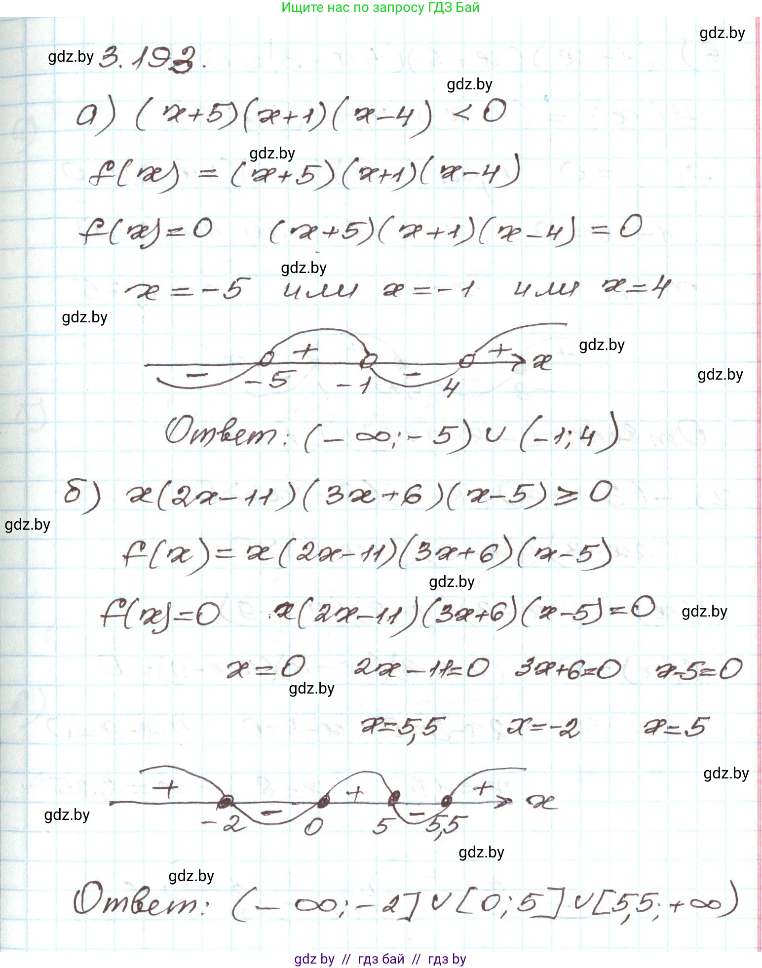 Алгебра, 9 класс Учебник, авторы: Арефьева Ирина Глебовна, Пирютко Ольга Николаевна, издательство Народная асвета, Минск, 2019, голубого цвета, страница 196, номер 3.193, Решение