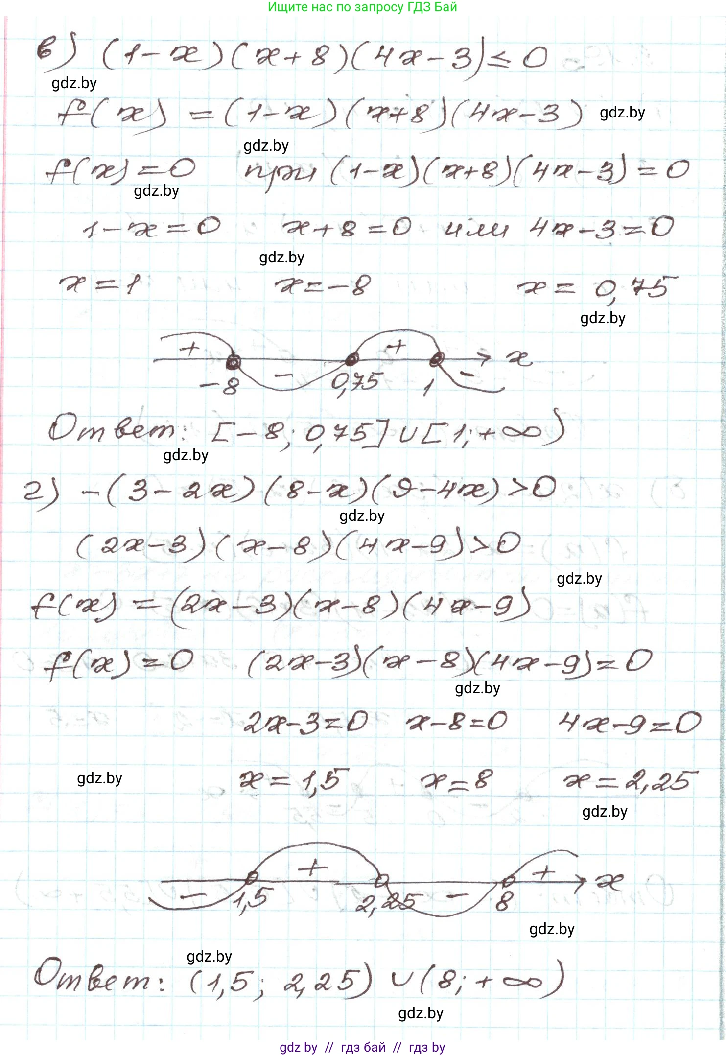 Алгебра, 9 класс Учебник, авторы: Арефьева Ирина Глебовна, Пирютко Ольга Николаевна, издательство Народная асвета, Минск, 2019, голубого цвета, страница 196, номер 3.193, Решение (продолжение 2)