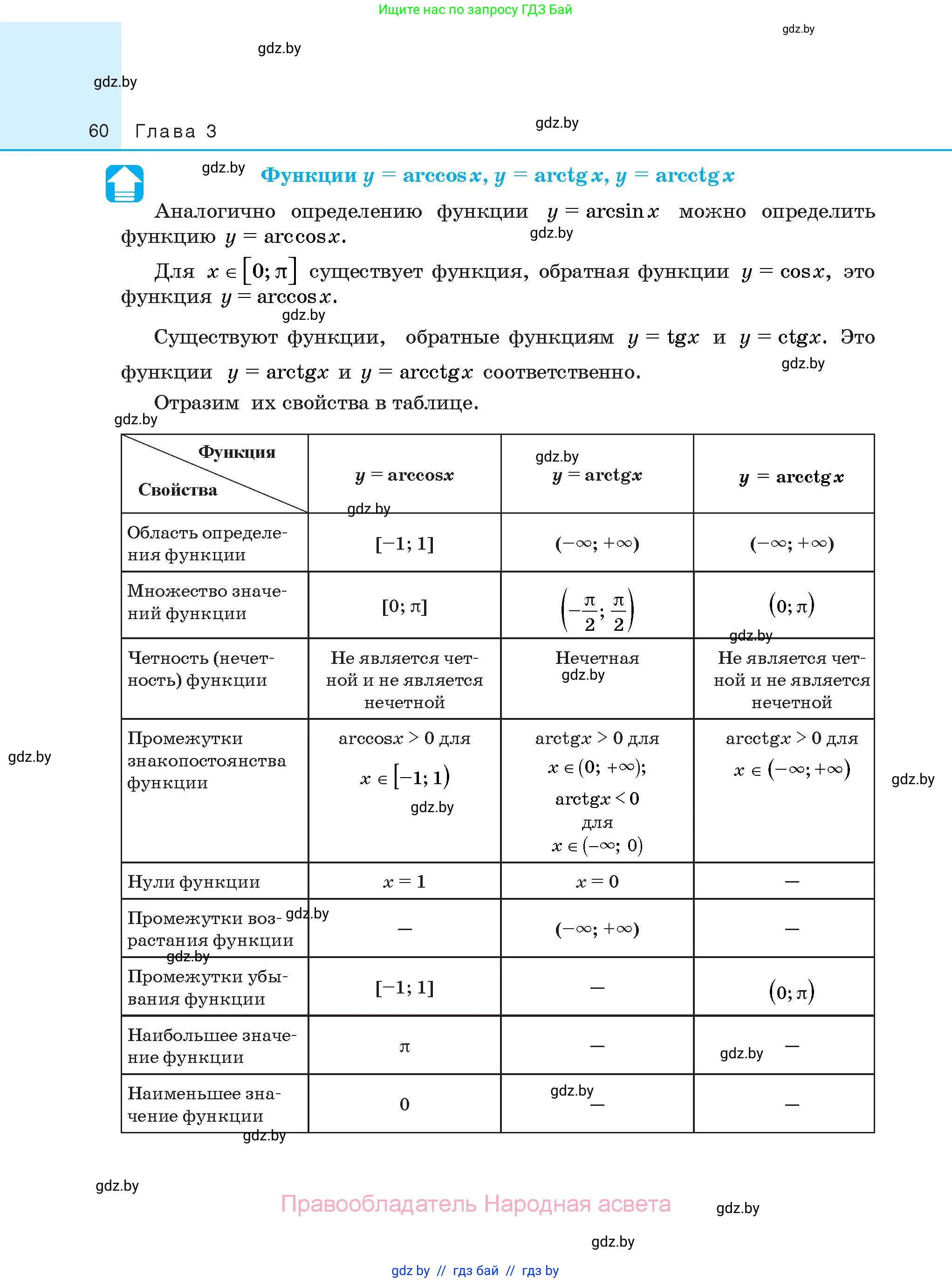 Алгебра, 10 класс Сборник задач, авторы: Арефьева Ирина Глебовна, Пирютко Ольга Николаевна, издательство Народная асвета, Минск, 2020, белого цвета, страница 60