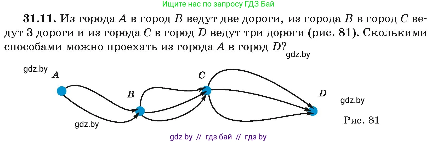 Алгебра, 10 класс Сборник задач, авторы: Арефьева Ирина Глебовна, Пирютко Ольга Николаевна, издательство Народная асвета, Минск, 2020, белого цвета, страница 159, номер 31.11, Условие