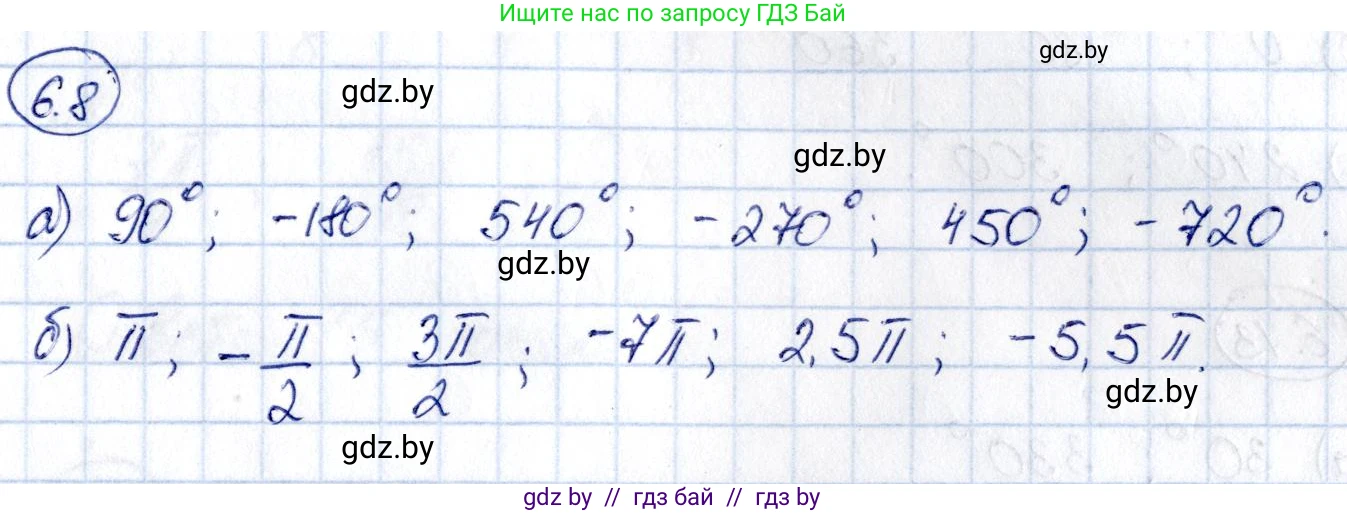Алгебра, 10 класс Сборник задач, авторы: Арефьева Ирина Глебовна, Пирютко Ольга Николаевна, издательство Народная асвета, Минск, 2020, белого цвета, страница 36, номер 6.8, Решение