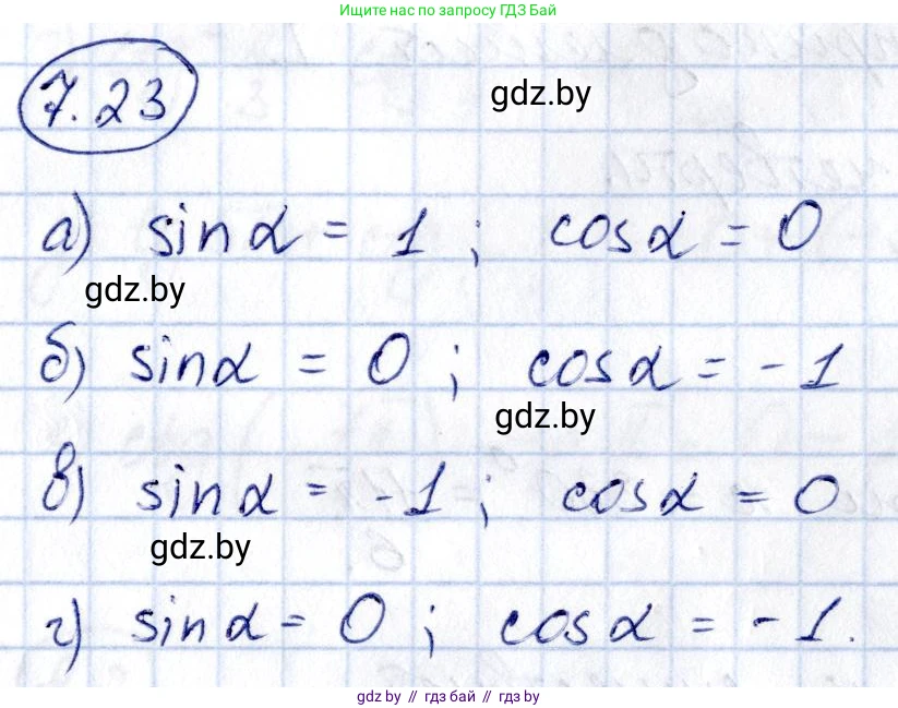 Алгебра, 10 класс Сборник задач, авторы: Арефьева Ирина Глебовна, Пирютко Ольга Николаевна, издательство Народная асвета, Минск, 2020, белого цвета, страница 41, номер 7.23, Решение