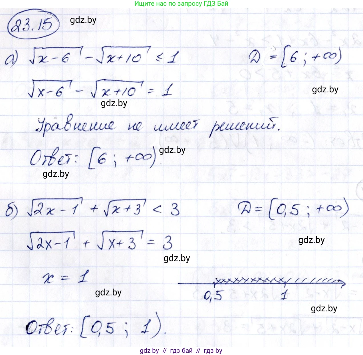 Алгебра, 10 класс Сборник задач, авторы: Арефьева Ирина Глебовна, Пирютко Ольга Николаевна, издательство Народная асвета, Минск, 2020, белого цвета, страница 118, номер 23.15, Решение