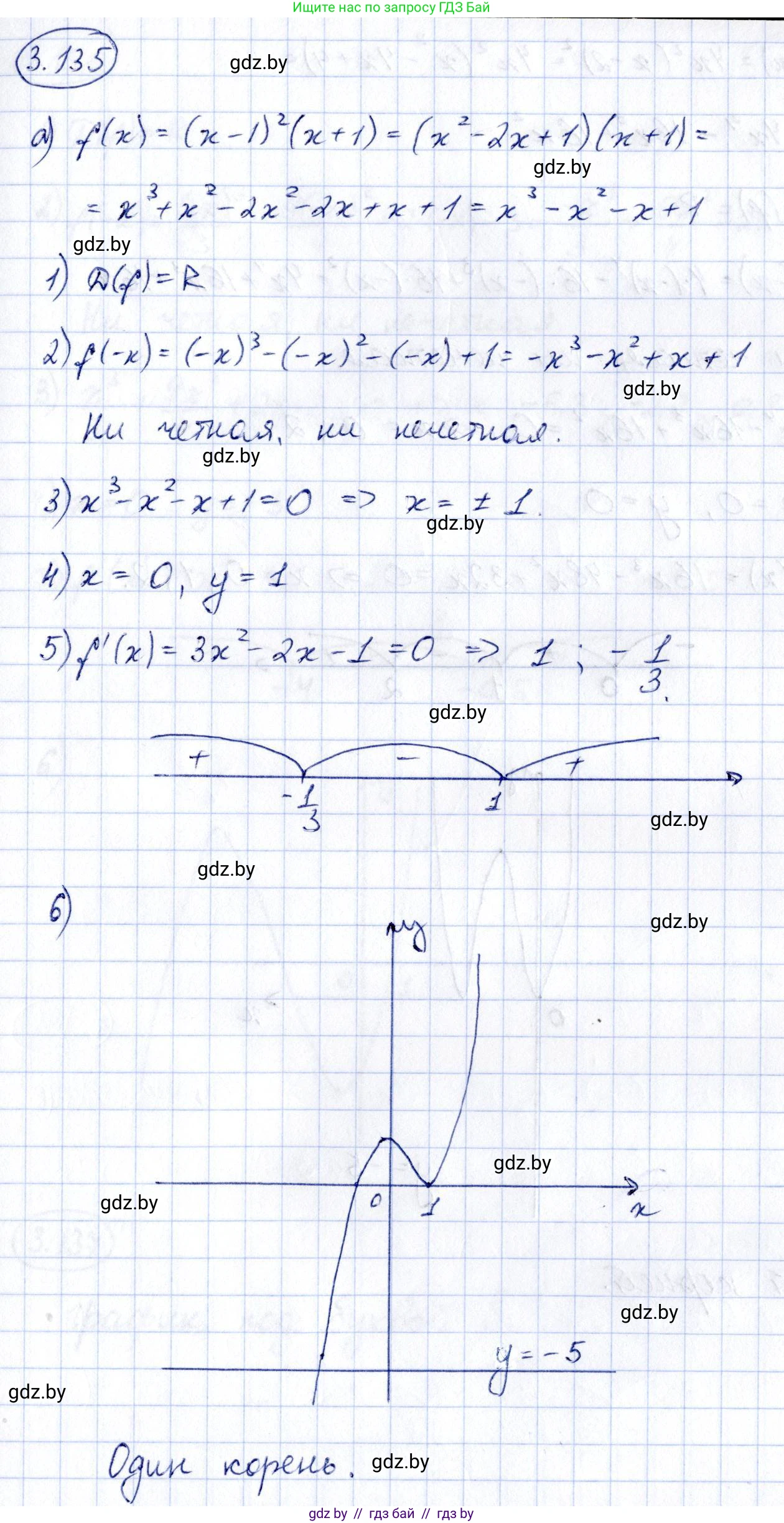 Алгебра, 10 класс Учебник, авторы: Арефьева Ирина Глебовна, Пирютко Ольга Николаевна, издательство Народная асвета, Минск, 2019, голубого цвета, страница 264, номер 3.135, Решение