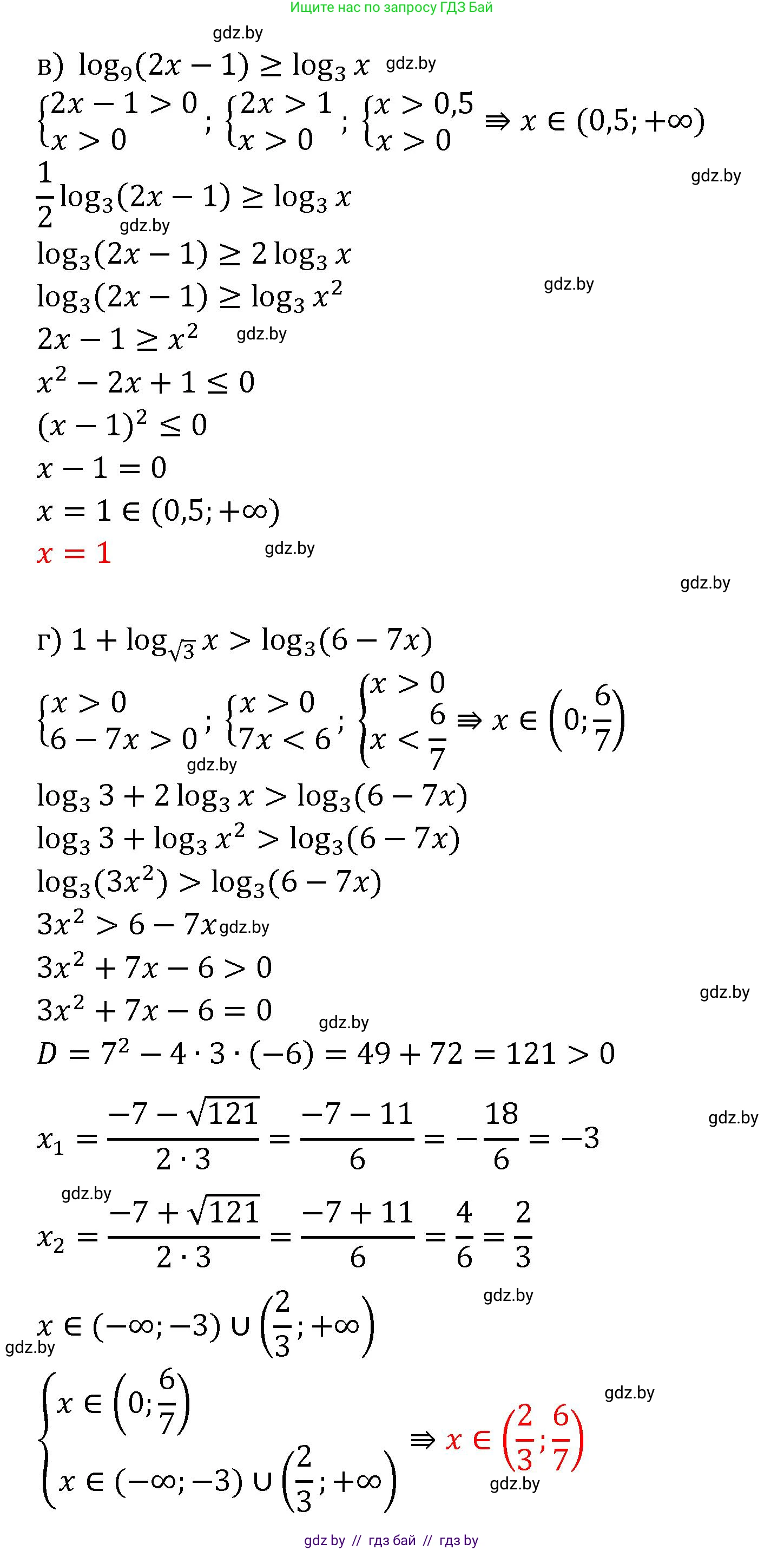 Алгебра, 11 класс Сборник задач, авторы: Арефьева Ирина Глебовна, Пирютко Ольга Николаевна, издательство Народная асвета, Минск, 2020, белого цвета, страница 93, номер 21, Решение (продолжение 2)