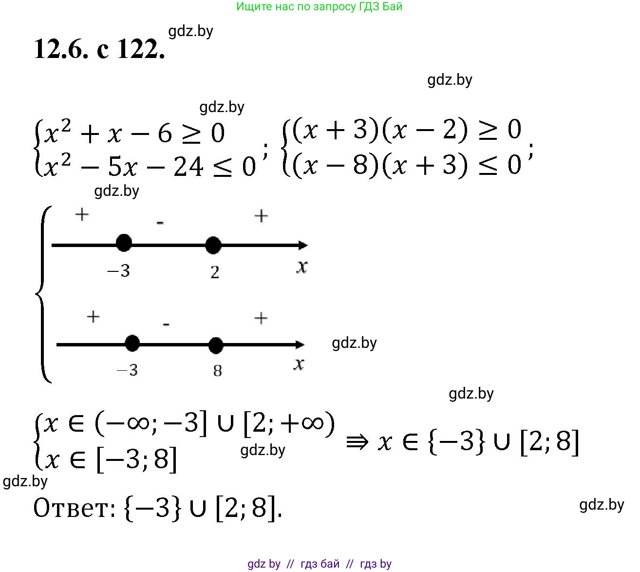 Алгебра, 11 класс Сборник задач, авторы: Арефьева Ирина Глебовна, Пирютко Ольга Николаевна, издательство Народная асвета, Минск, 2020, белого цвета, страница 122, номер 6, Решение
