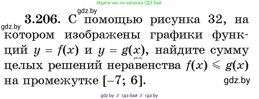 Алгебра, 11 класс Учебник, авторы: Арефьева Ирина Глебовна, Пирютко Ольга Николаевна, издательство Народная асвета, Минск, 2020, бирюзового цвета, страница 146, номер 3.206, Условие