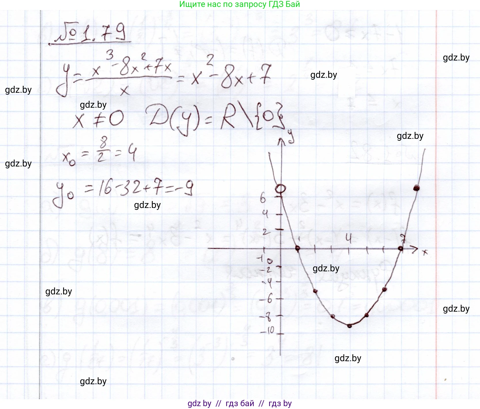 Алгебра, 11 класс Учебник, авторы: Арефьева Ирина Глебовна, Пирютко Ольга Николаевна, издательство Народная асвета, Минск, 2020, бирюзового цвета, страница 21, номер 1.79, Решение