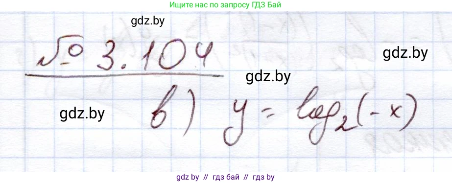 Алгебра, 11 класс Учебник, авторы: Арефьева Ирина Глебовна, Пирютко Ольга Николаевна, издательство Народная асвета, Минск, 2020, бирюзового цвета, страница 125, номер 3.104, Решение