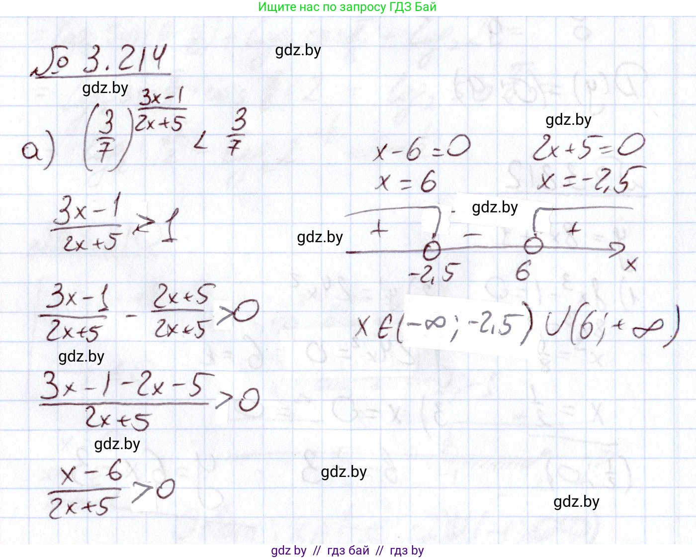 Алгебра, 11 класс Учебник, авторы: Арефьева Ирина Глебовна, Пирютко Ольга Николаевна, издательство Народная асвета, Минск, 2020, бирюзового цвета, страница 146, номер 3.214, Решение