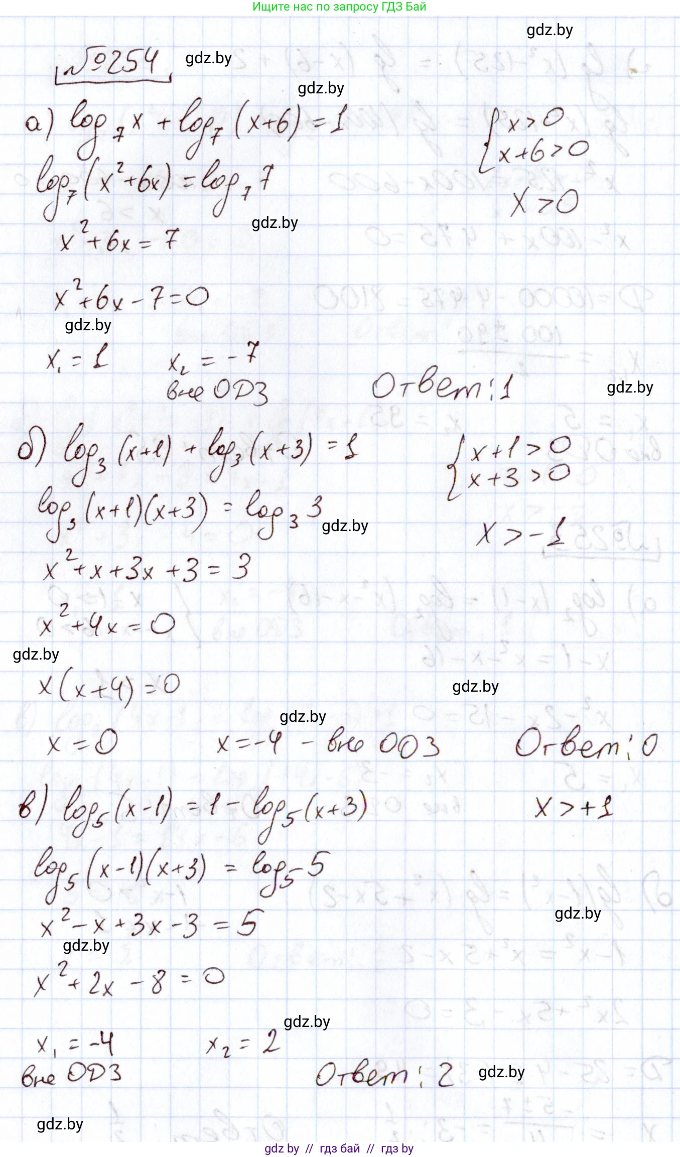 Алгебра, 11 класс Учебник, авторы: Арефьева Ирина Глебовна, Пирютко Ольга Николаевна, издательство Народная асвета, Минск, 2020, бирюзового цвета, страница 197, номер 254, Решение