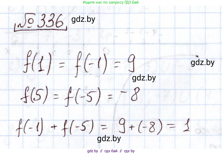 Алгебра, 11 класс Учебник, авторы: Арефьева Ирина Глебовна, Пирютко Ольга Николаевна, издательство Народная асвета, Минск, 2020, бирюзового цвета, страница 210, номер 336, Решение