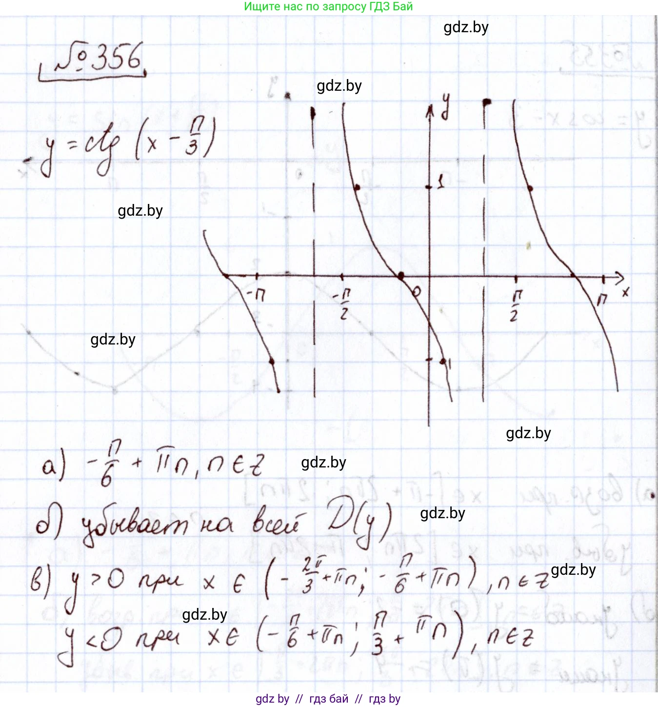 Алгебра, 11 класс Учебник, авторы: Арефьева Ирина Глебовна, Пирютко Ольга Николаевна, издательство Народная асвета, Минск, 2020, бирюзового цвета, страница 213, номер 356, Решение