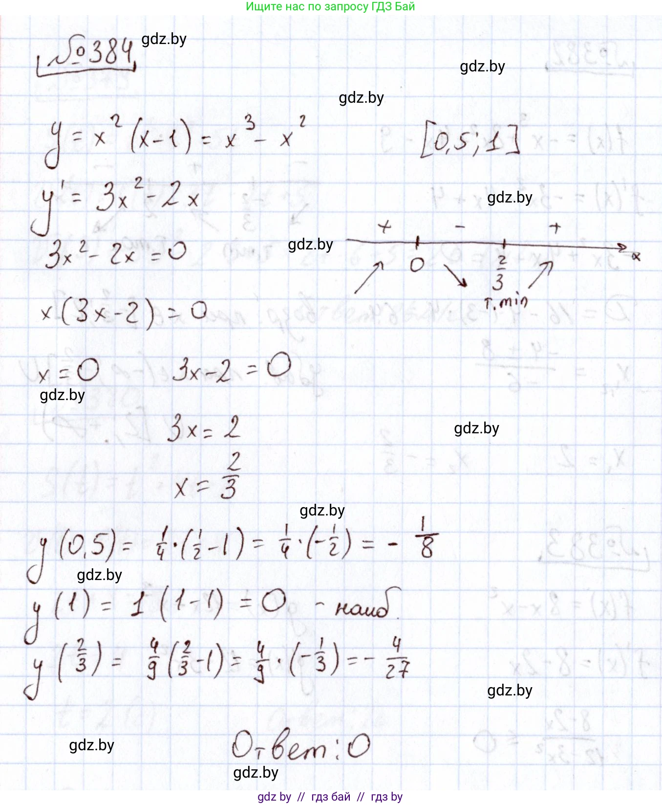 Алгебра, 11 класс Учебник, авторы: Арефьева Ирина Глебовна, Пирютко Ольга Николаевна, издательство Народная асвета, Минск, 2020, бирюзового цвета, страница 215, номер 384, Решение