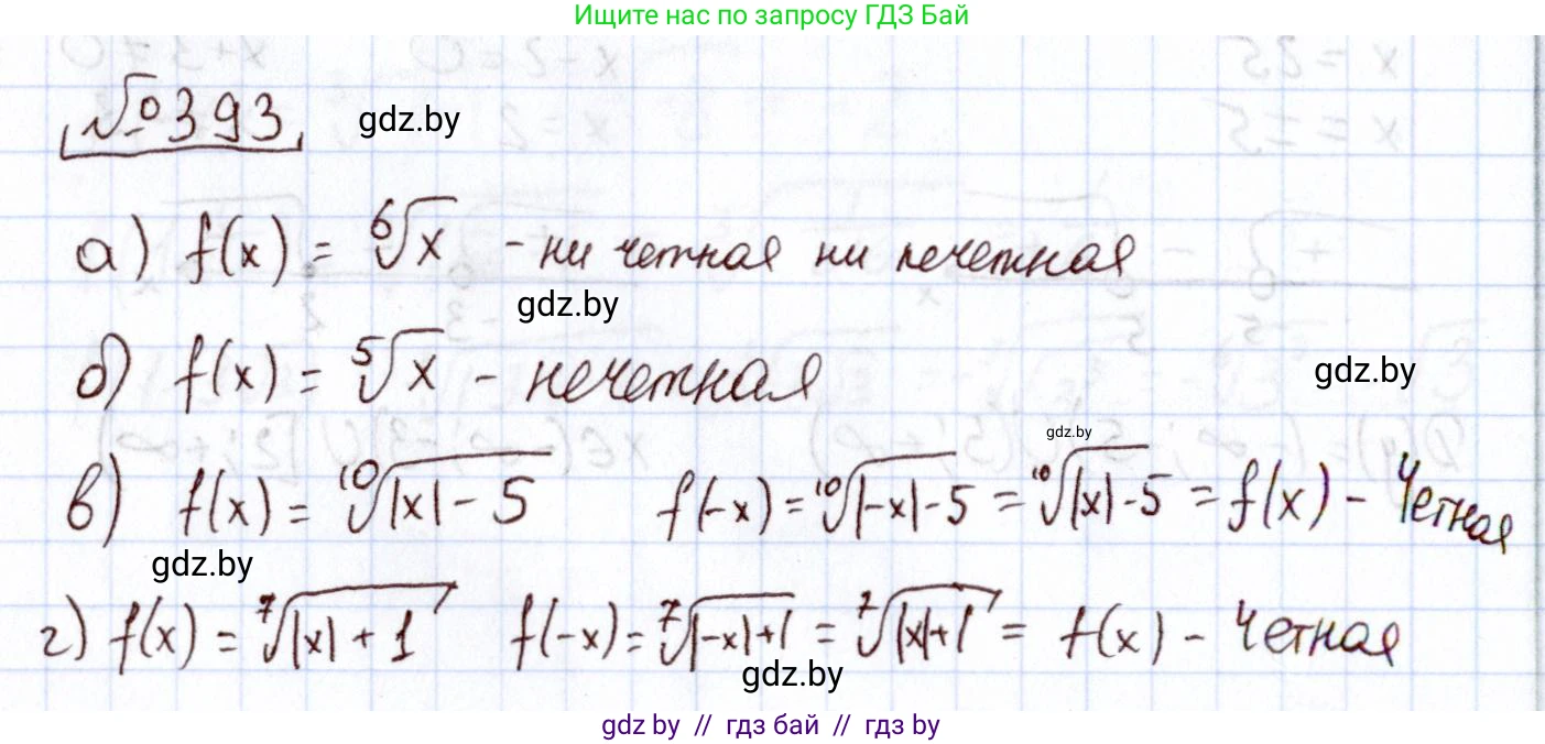 Алгебра, 11 класс Учебник, авторы: Арефьева Ирина Глебовна, Пирютко Ольга Николаевна, издательство Народная асвета, Минск, 2020, бирюзового цвета, страница 217, номер 393, Решение
