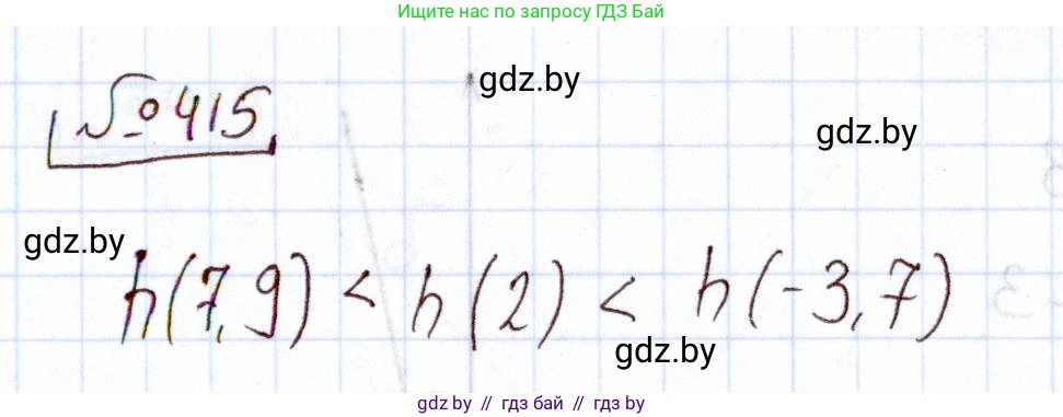 Алгебра, 11 класс Учебник, авторы: Арефьева Ирина Глебовна, Пирютко Ольга Николаевна, издательство Народная асвета, Минск, 2020, бирюзового цвета, страница 221, номер 415, Решение
