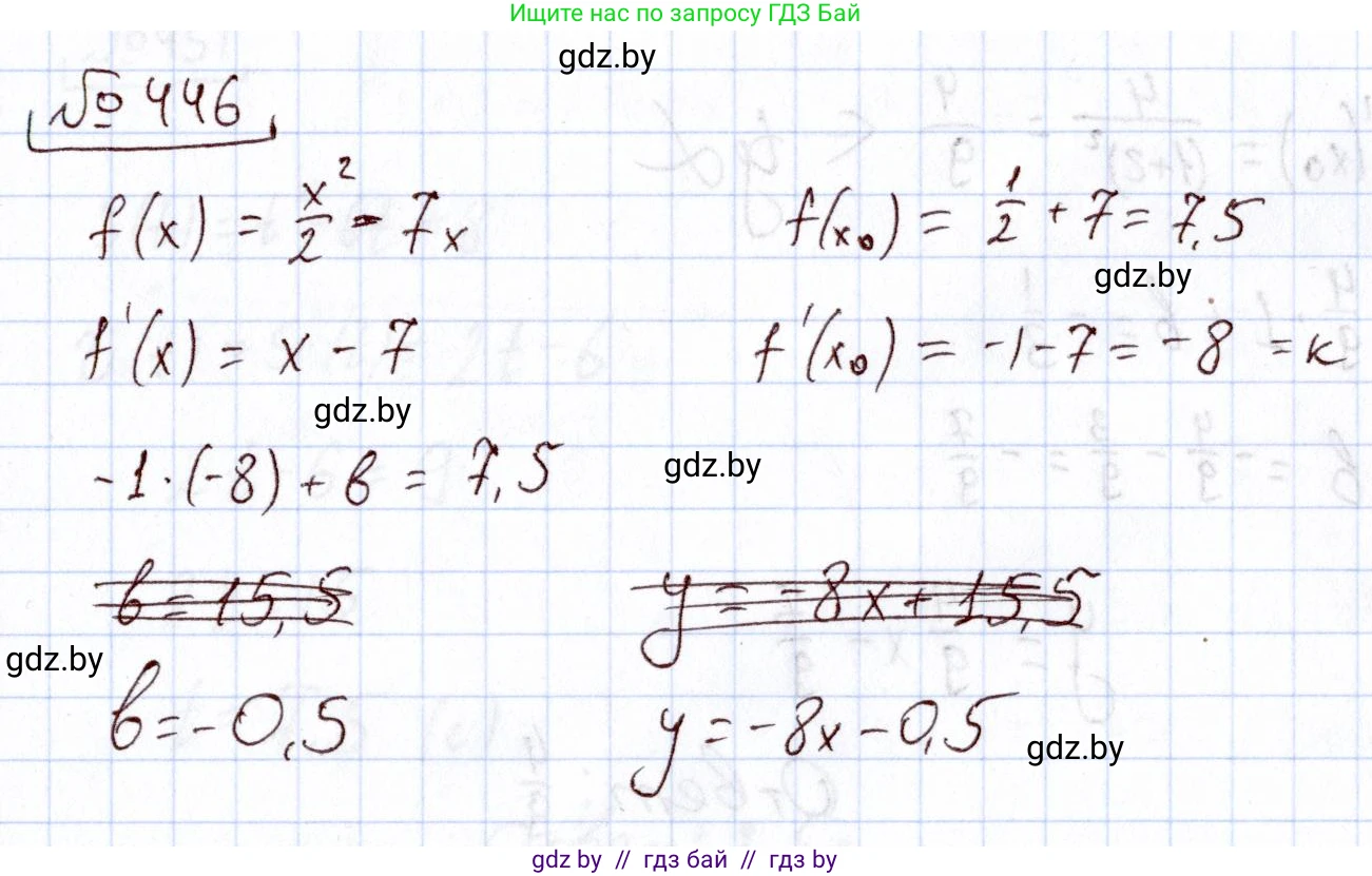 Алгебра, 11 класс Учебник, авторы: Арефьева Ирина Глебовна, Пирютко Ольга Николаевна, издательство Народная асвета, Минск, 2020, бирюзового цвета, страница 226, номер 446, Решение