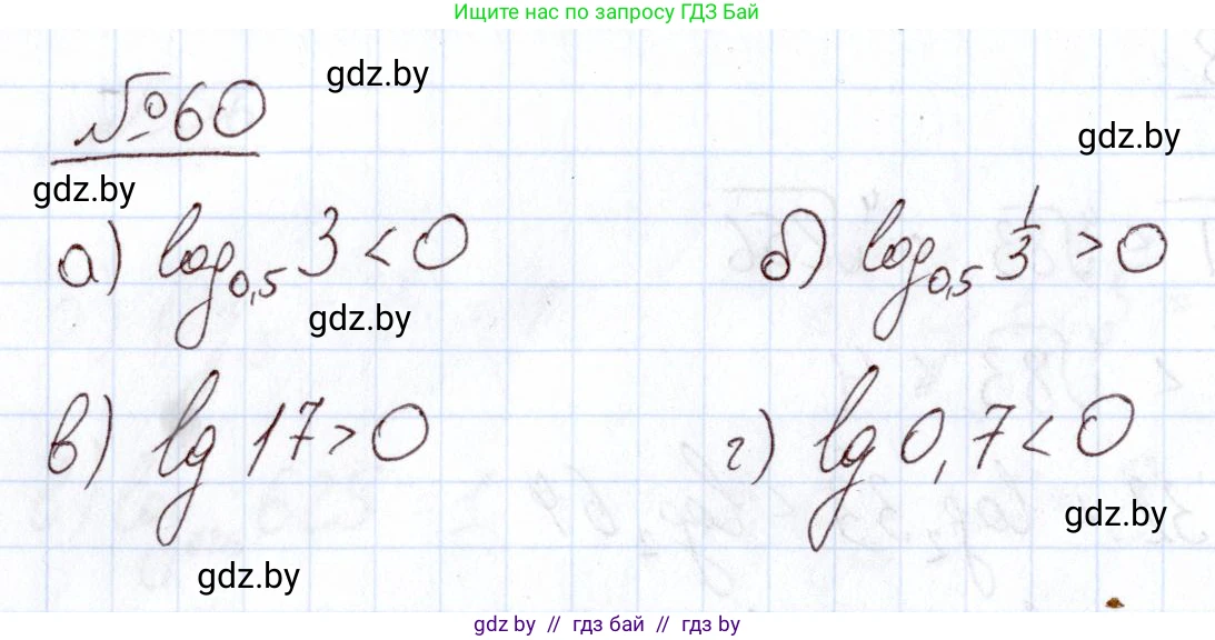 Алгебра, 11 класс Учебник, авторы: Арефьева Ирина Глебовна, Пирютко Ольга Николаевна, издательство Народная асвета, Минск, 2020, бирюзового цвета, страница 173, номер 60, Решение