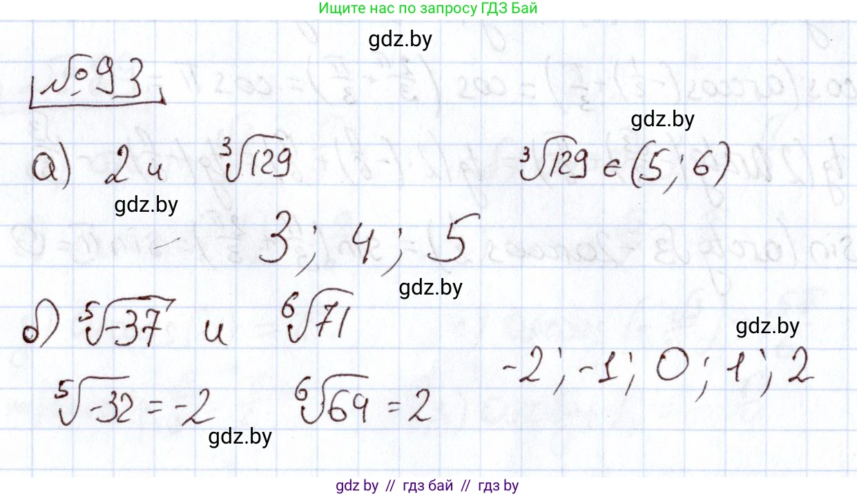 Алгебра, 11 класс Учебник, авторы: Арефьева Ирина Глебовна, Пирютко Ольга Николаевна, издательство Народная асвета, Минск, 2020, бирюзового цвета, страница 177, номер 93, Решение