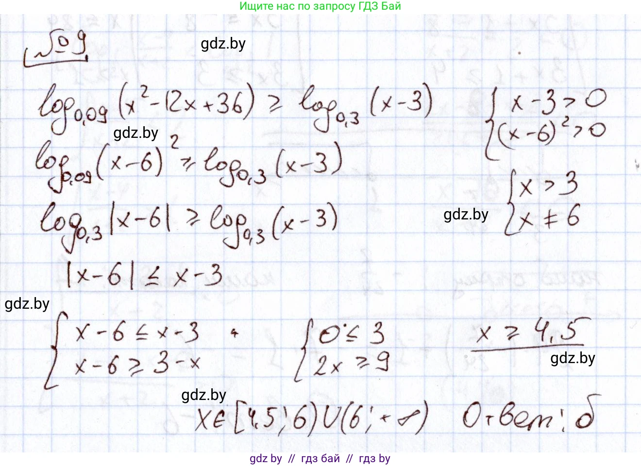 Алгебра, 11 класс Учебник, авторы: Арефьева Ирина Глебовна, Пирютко Ольга Николаевна, издательство Народная асвета, Минск, 2020, бирюзового цвета, страница 259, номер 9, Решение