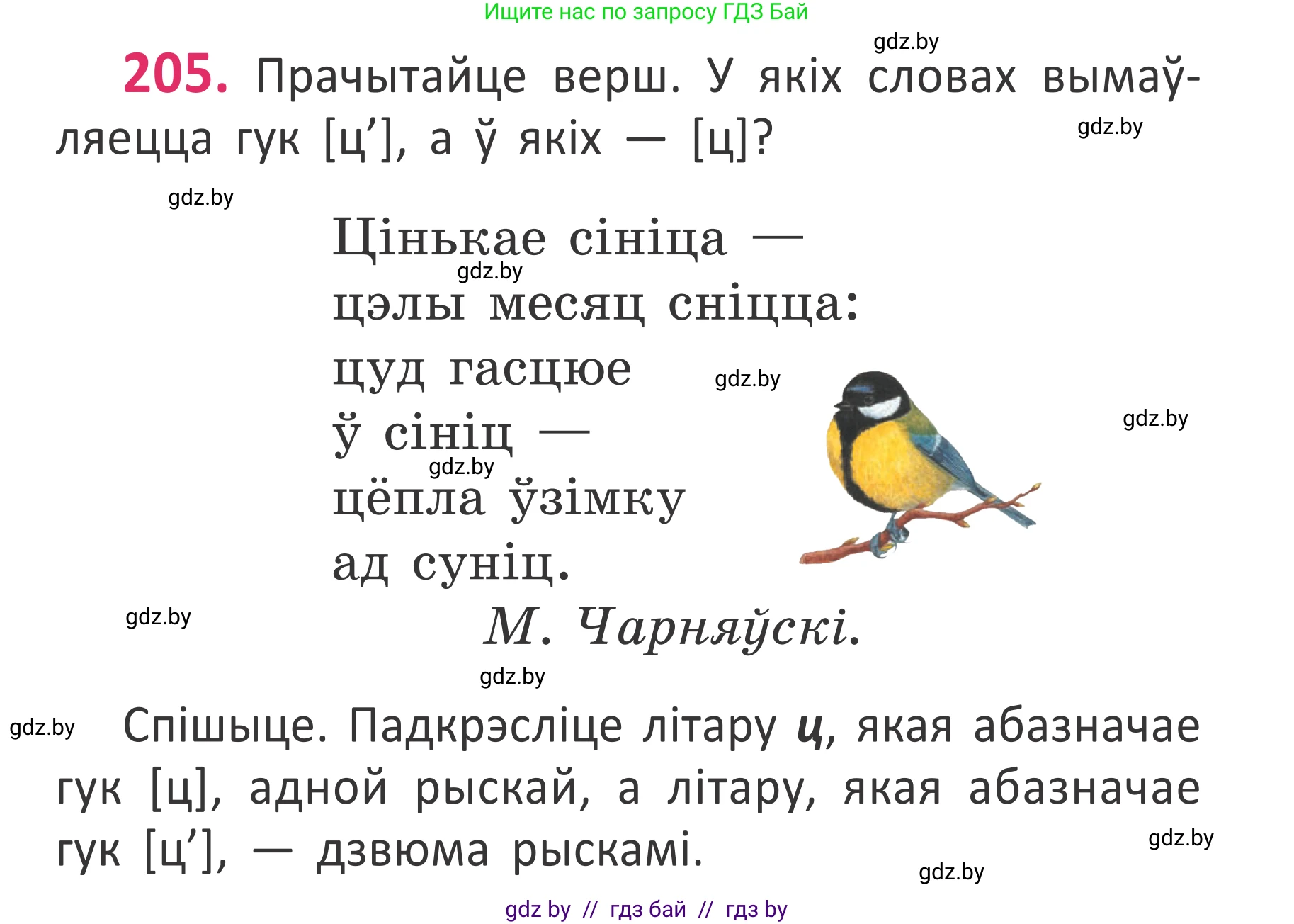 Белорусский язык (Беларуская мова), 2 класс Учебник, автор: Антановіч Наталля Міхайлаўна, издательство Нацыянальны інстытут адукацыі, Минск, 2022, голубого цвета, Часть 1, страница 137, номер 205, Условие