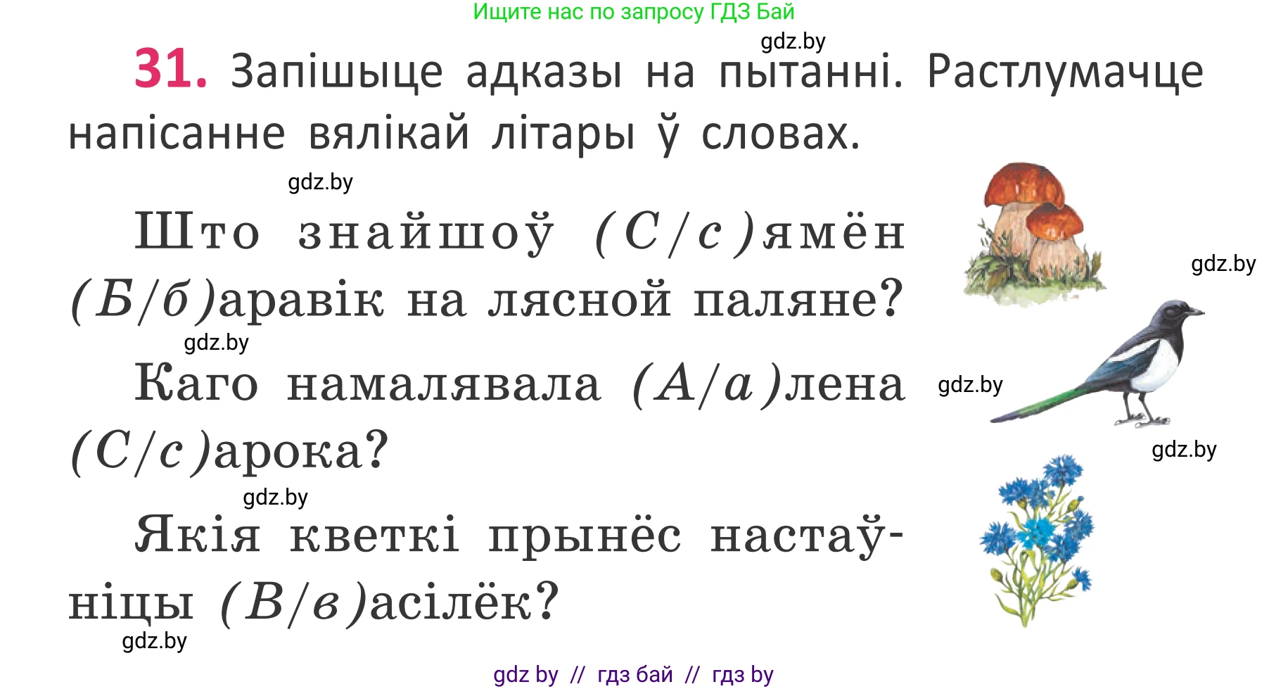 Белорусский язык (Беларуская мова), 2 класс Учебник, автор: Антановіч Наталля Міхайлаўна, издательство Нацыянальны інстытут адукацыі, Минск, 2022, голубого цвета, Часть 1, страница 24, номер 31, Условие
