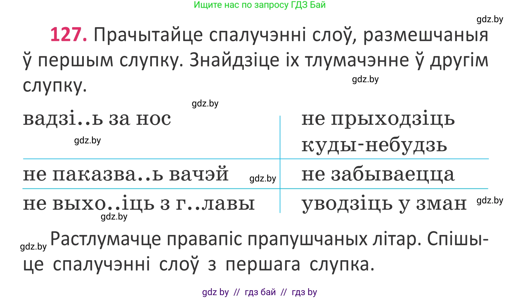 Белорусский язык (Беларуская мова), 2 класс Учебник, автор: Антановіч Наталля Міхайлаўна, издательство Нацыянальны інстытут адукацыі, Минск, 2022, голубого цвета, Часть 2, страница 96, номер 127, Условие