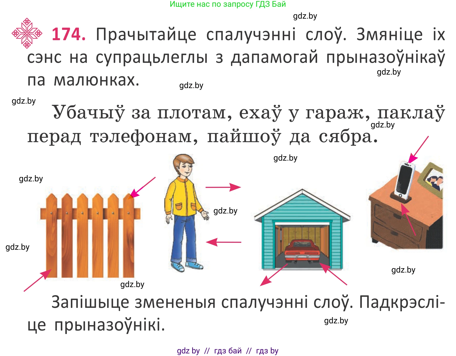 Белорусский язык (Беларуская мова), 2 класс Учебник, автор: Антановіч Наталля Міхайлаўна, издательство Нацыянальны інстытут адукацыі, Минск, 2022, голубого цвета, Часть 2, страница 130, номер 174, Условие
