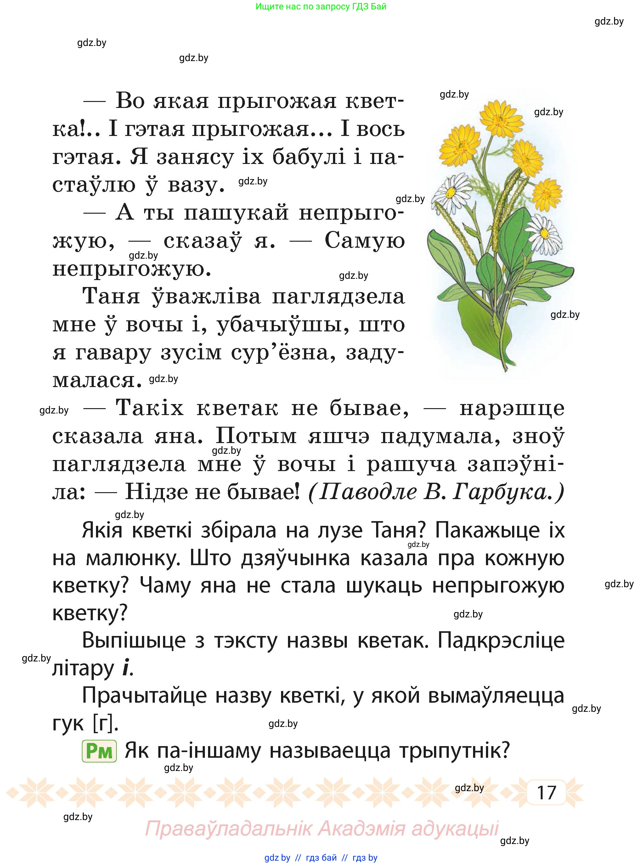 Белорусский язык (Беларуская мова), 2 класс Учебник, автор: Свірыдзенка Вольга Іванаўна, издательство Акадэмія адукацыі, Минск, 2025, голубого цвета, Частка 1, страница 10, номер 17, Условие