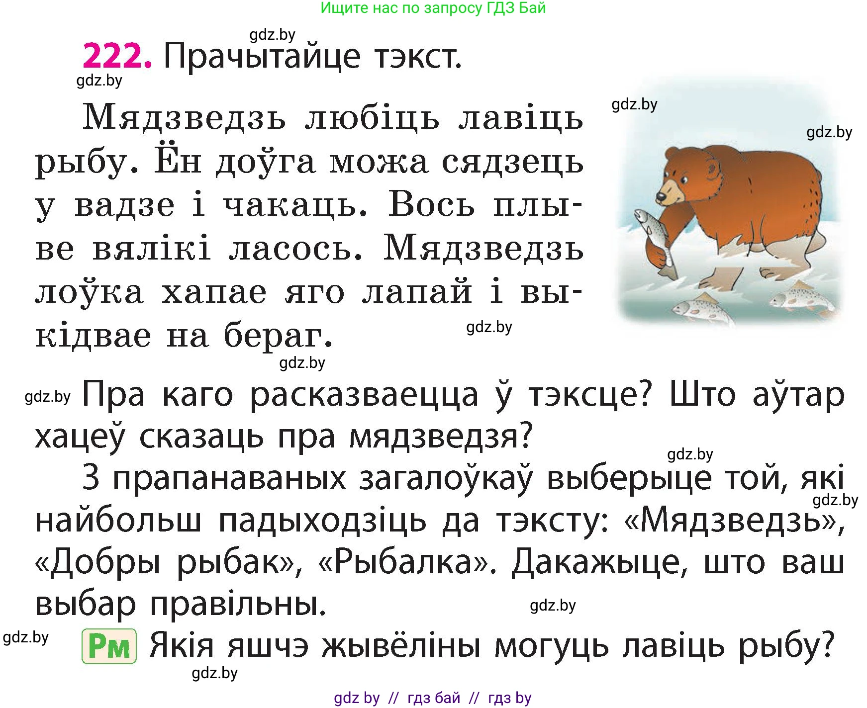 Белорусский язык (Беларуская мова), 2 класс Учебник, автор: Свірыдзенка Вольга Іванаўна, издательство Акадэмія адукацыі, Минск, 2025, голубого цвета, Частка 2, страница 119, номер 222, Условие