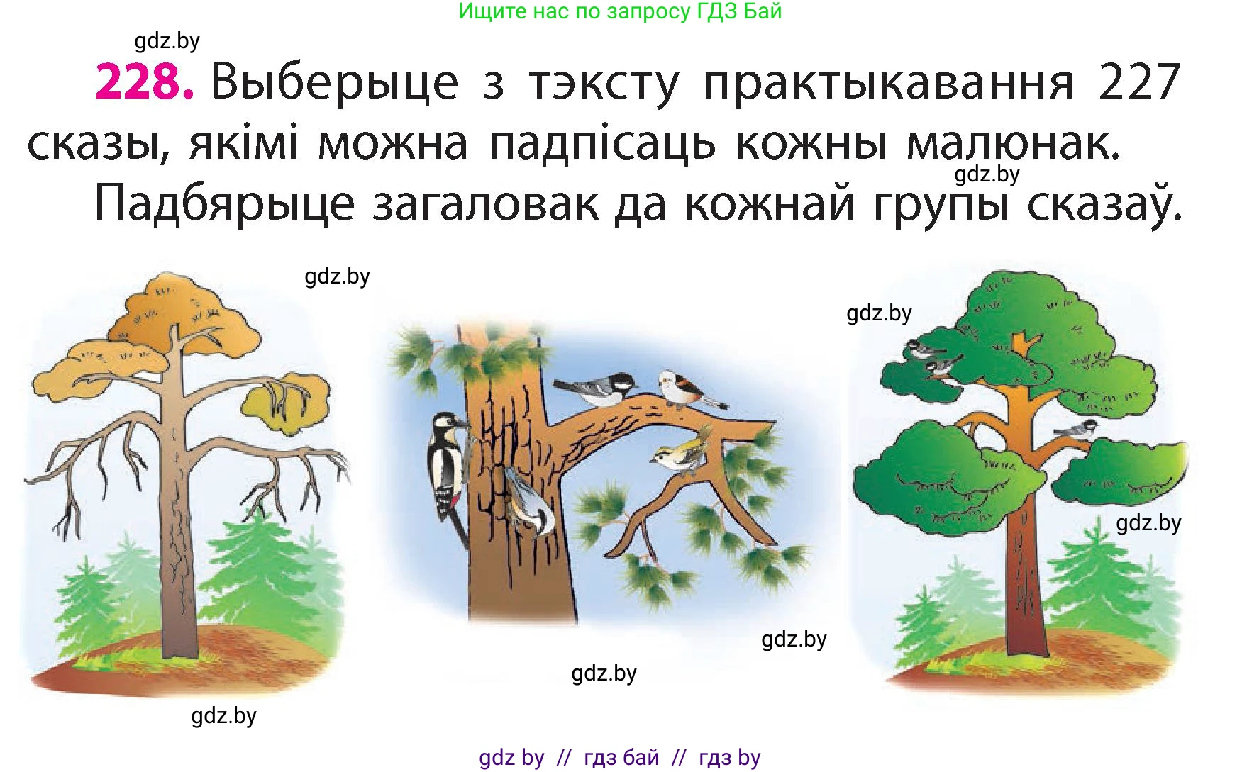 Белорусский язык (Беларуская мова), 2 класс Учебник, автор: Свірыдзенка Вольга Іванаўна, издательство Акадэмія адукацыі, Минск, 2025, голубого цвета, Частка 2, страница 123, номер 228, Условие