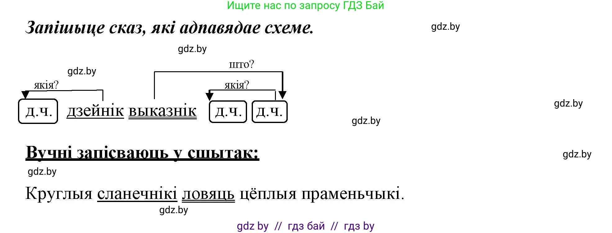 Белорусский язык (Беларуская мова), 3 класс Учебник, автор: Свірыдзенка Вольга Іванаўна, издательство Нацыянальны інстытут адукацыі, Минск, 2023, зелёного цвета, Частка 1, страница 79, номер 128, Решение (продолжение 2)