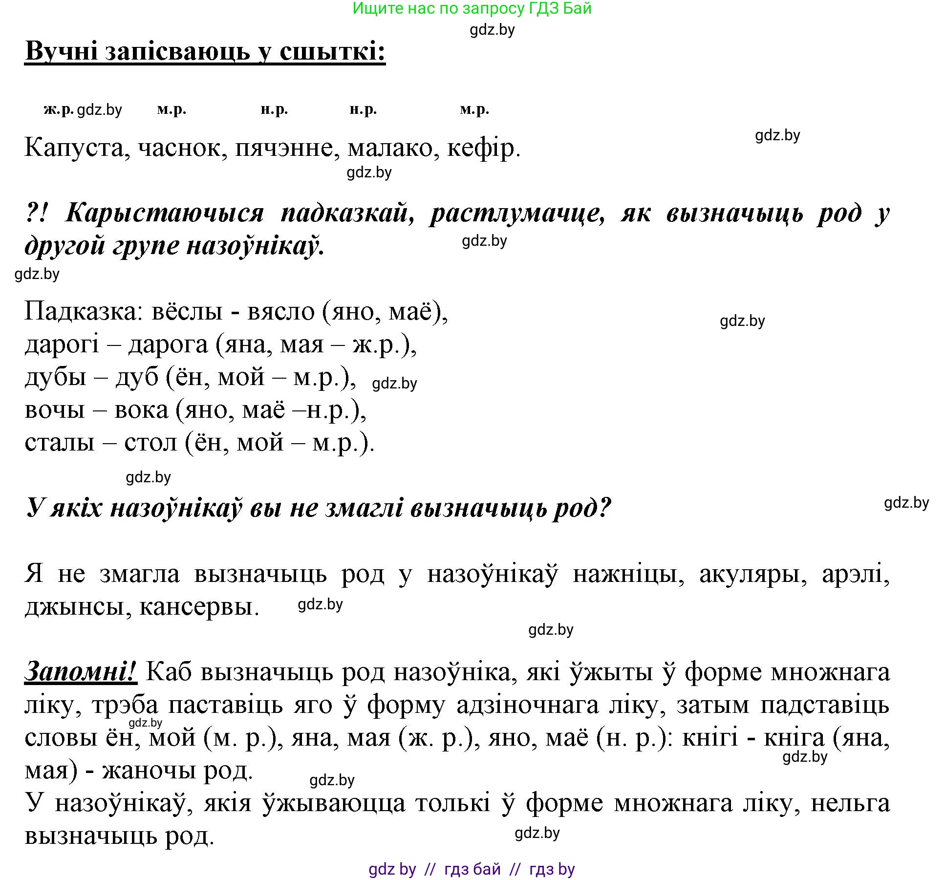 Белорусский язык (Беларуская мова), 3 класс Учебник, автор: Свірыдзенка Вольга Іванаўна, издательство Нацыянальны інстытут адукацыі, Минск, 2023, зелёного цвета, Частка 2, страница 64, номер 109, Решение (продолжение 2)