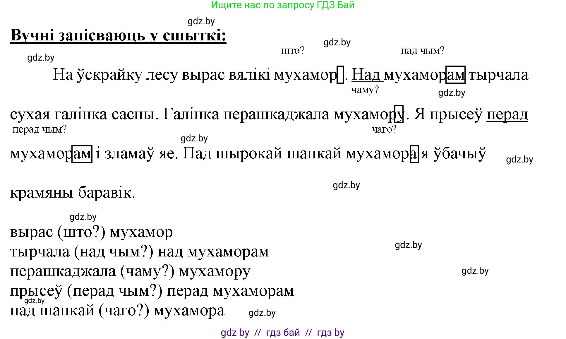 Белорусский язык (Беларуская мова), 3 класс Учебник, автор: Свірыдзенка Вольга Іванаўна, издательство Нацыянальны інстытут адукацыі, Минск, 2023, зелёного цвета, Частка 2, страница 75, номер 127, Решение (продолжение 2)